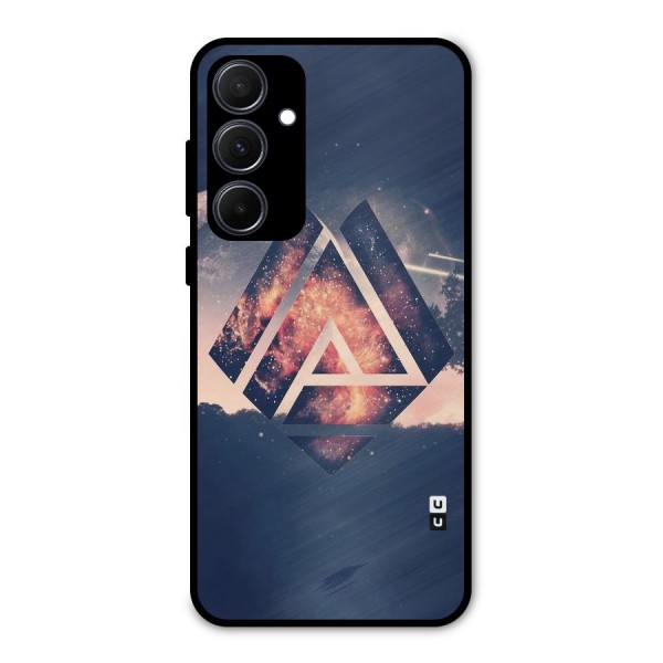 Moon Abstract Metal Back Case for Galaxy A35