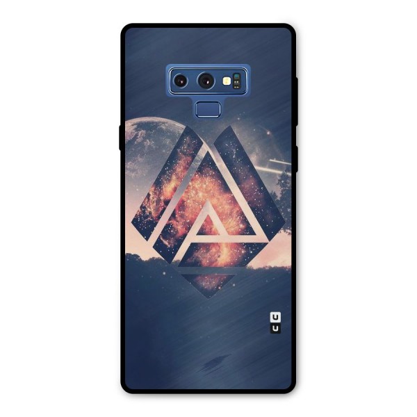 Moon Abstract Metal Back Case for Galaxy Note 9