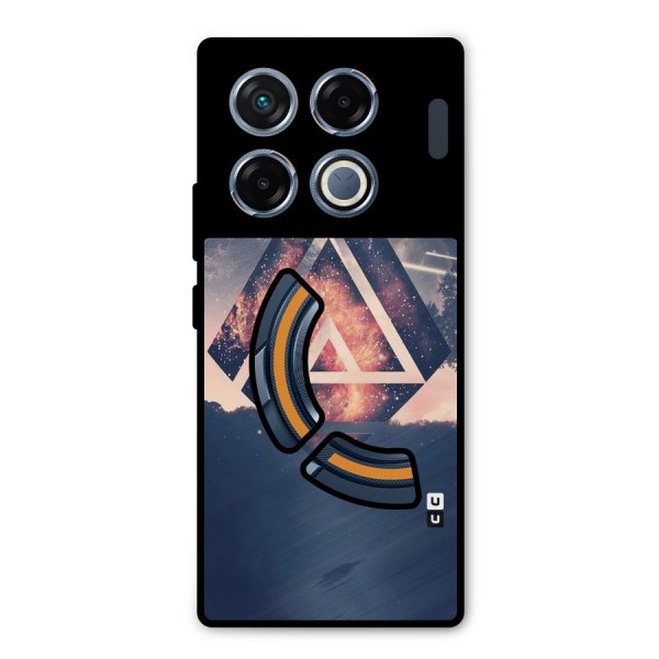 Moon Abstract Metal Back Case for Infinix GT 20 Pro