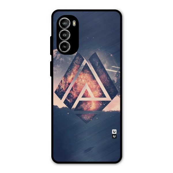 Moon Abstract Metal Back Case for Moto G52