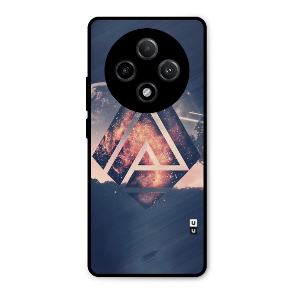 Moon Abstract Metal Back Case for Oppo F27 Pro Plus