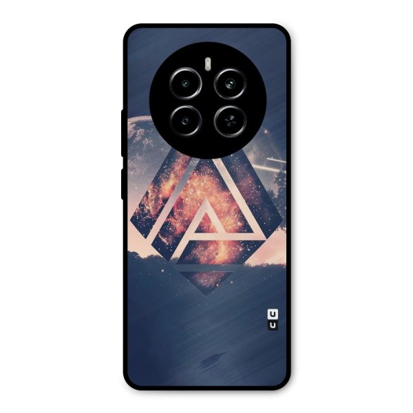 Moon Abstract Metal Back Case for Realme P1