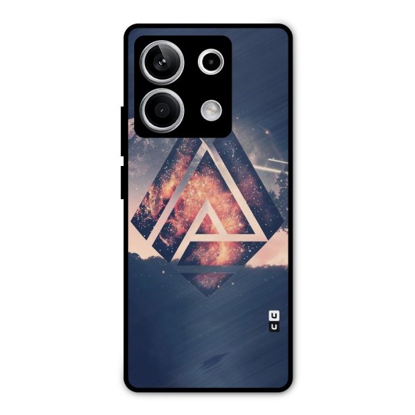Moon Abstract Metal Back Case for Redmi Note 13 5G