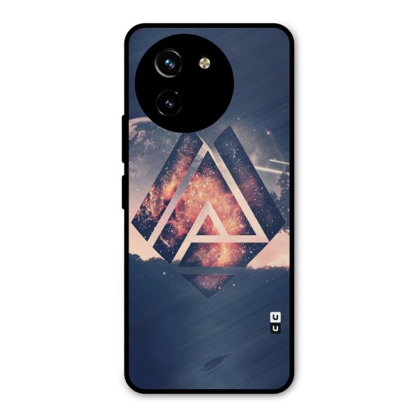 Moon Abstract Metal Back Case for Vivo T3x