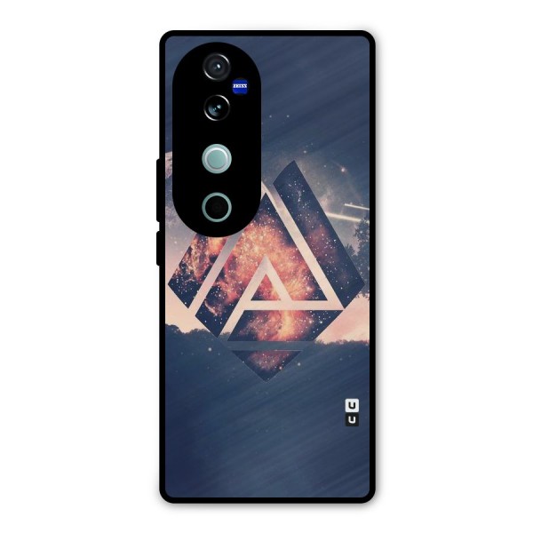 Moon Abstract Metal Back Case for Vivo V40