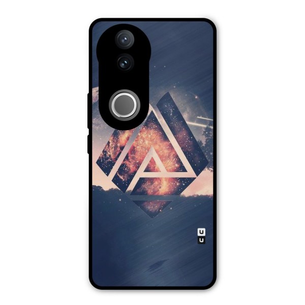 Moon Abstract Metal Back Case for Vivo V50e