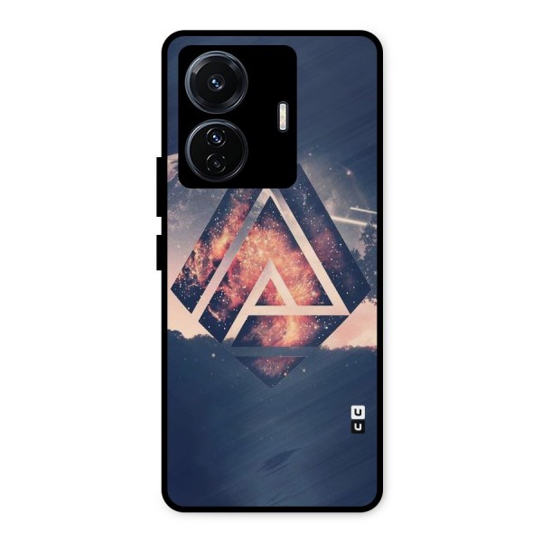 Moon Abstract Metal Back Case for iQOO Z6