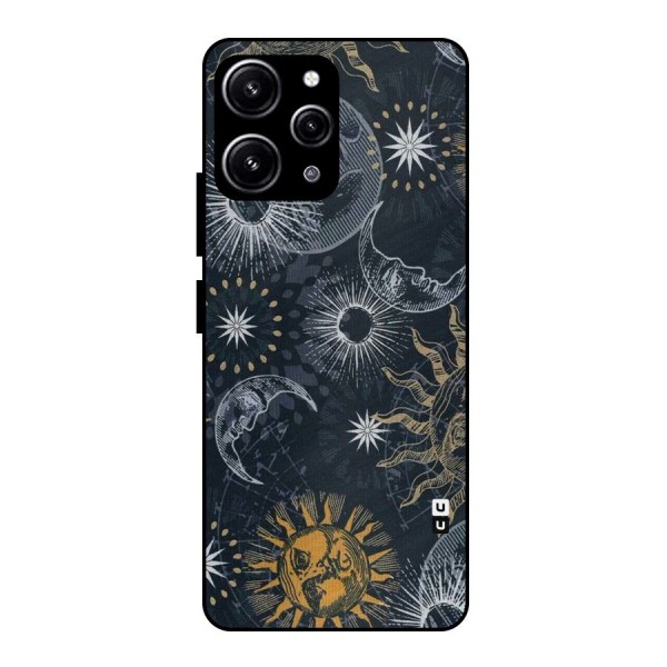 Moon And Sun Glass Back Case for Redmi 12 4G