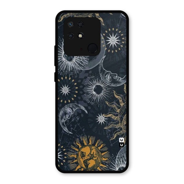 Moon And Sun Metal Back Case for Redmi 10 Power