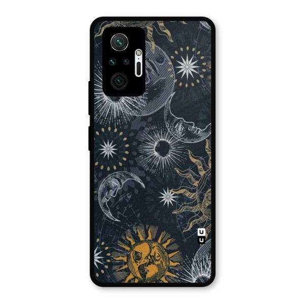 Moon And Sun Metal Back Case for Redmi Note 10 Pro Max