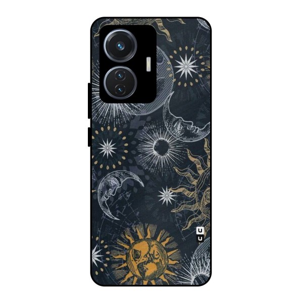Moon And Sun Metal Back Case for iQOO Z6 44W