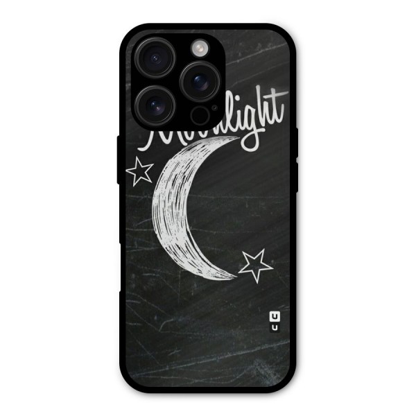 Moon Light Metal Back Case for iPhone 16 Pro