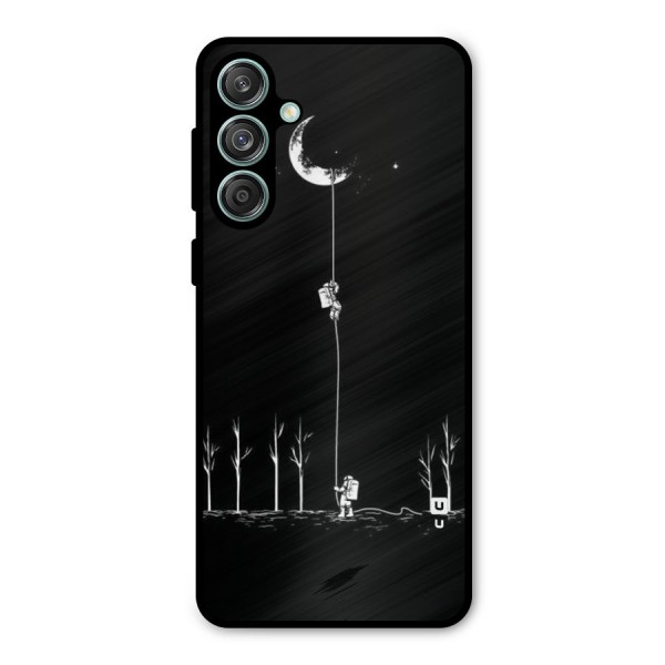 Moon Man Metal Back Case for Galaxy M55 5G