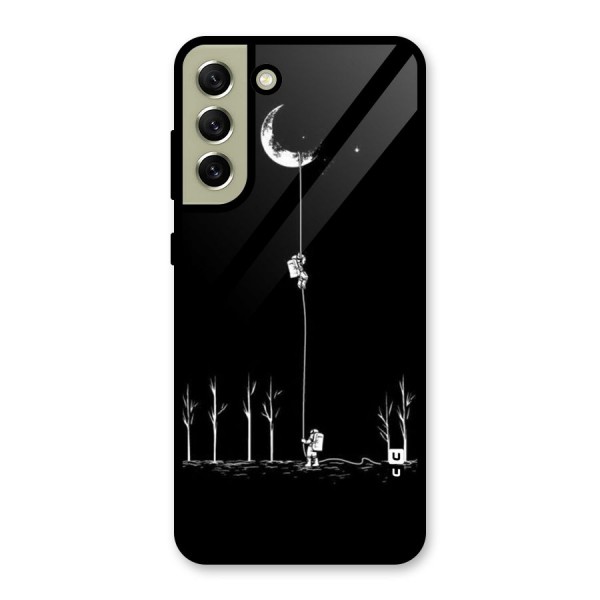 Moon Man Metal Back Case for Galaxy S21 FE 5G (2023)