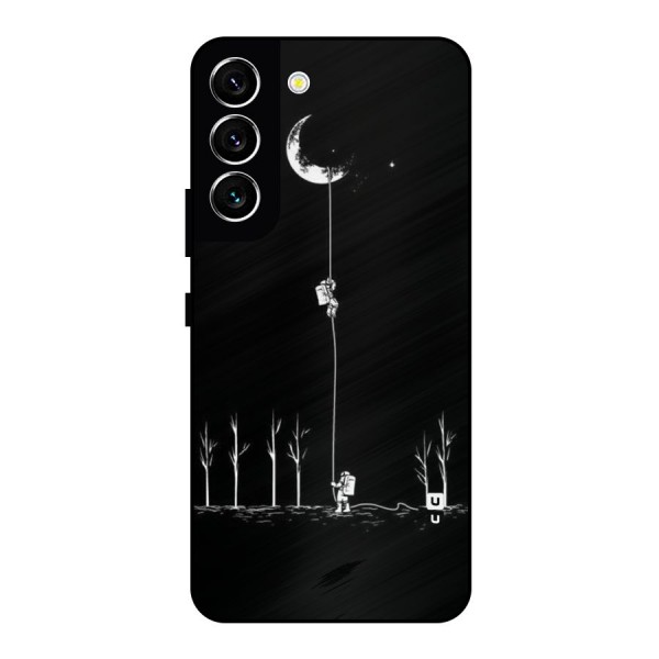 Moon Man Metal Back Case for Galaxy S22 5G