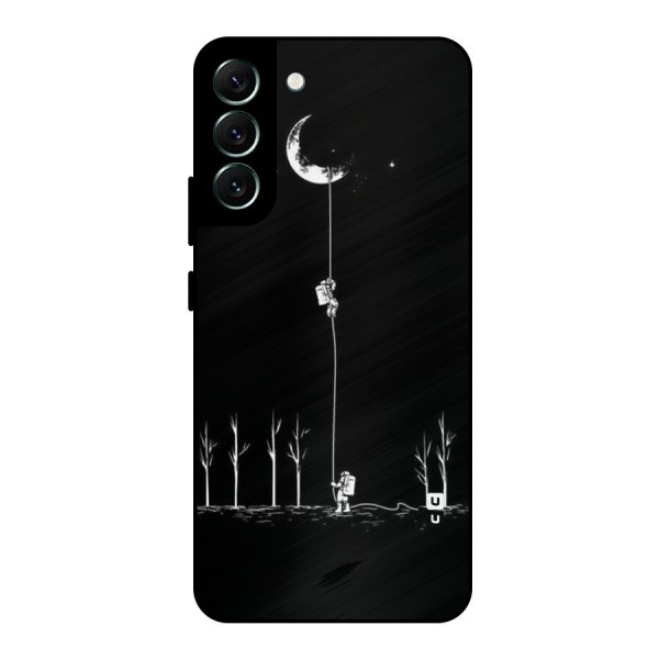 Moon Man Metal Back Case for Galaxy S22 Plus 5G