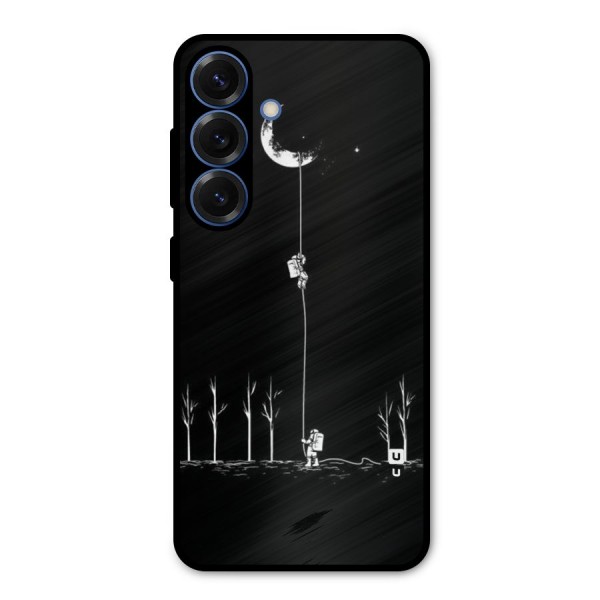 Moon Man Metal Back Case for Galaxy S25
