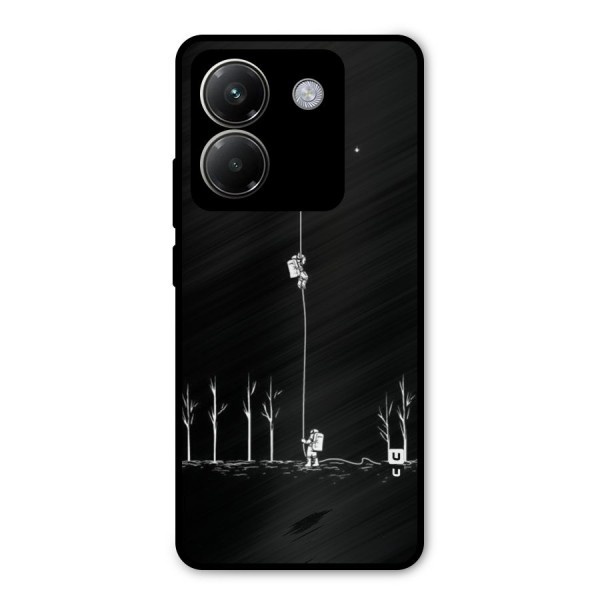 Moon Man Metal Back Case for Poco M7 Pro 5G