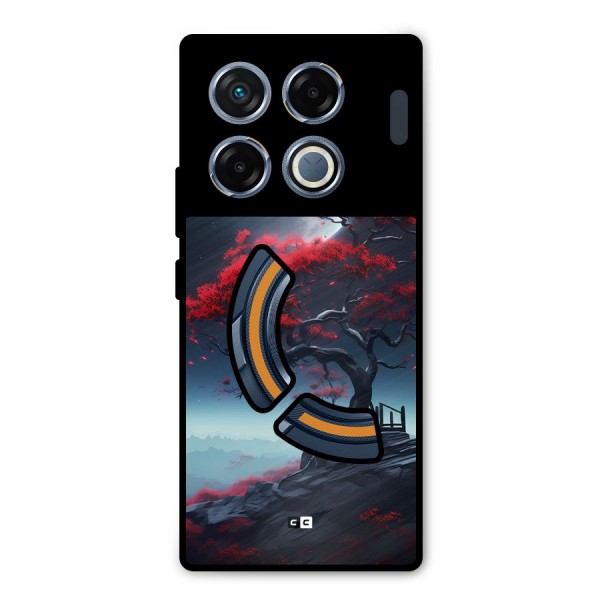 Moon Tree Metal Back Case for Infinix GT 20 Pro