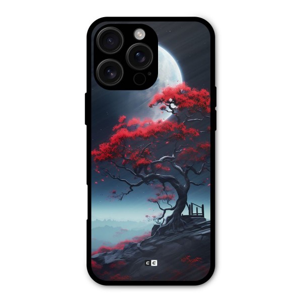 Moon Tree Metal Back Case for iPhone 16 Pro Max