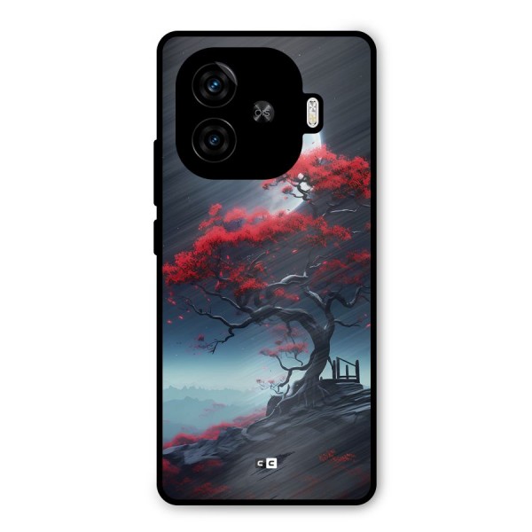 Moon Tree Metal Back Case for iQOO Z9 Turbo
