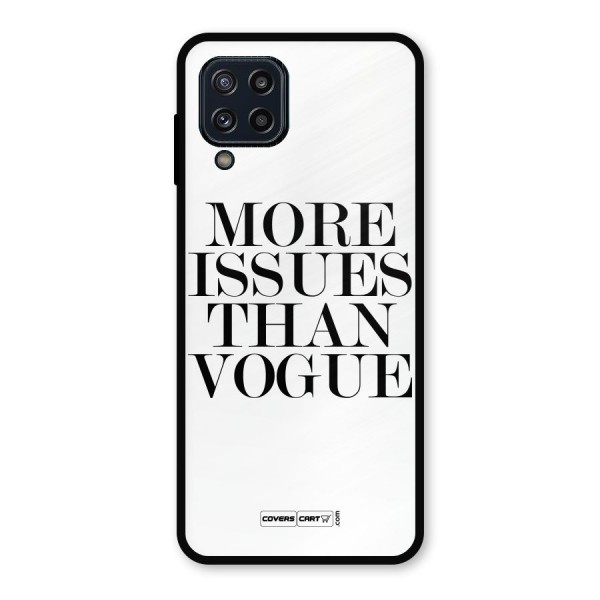 More Issues than Vogue (White) Metal Back Case for Galaxy M32