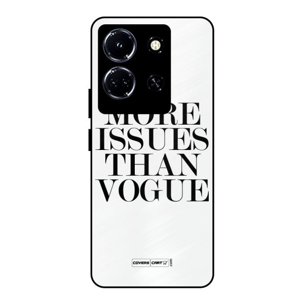 More Issues than Vogue (White) Metal Back Case for Infinix Note 30 5G
