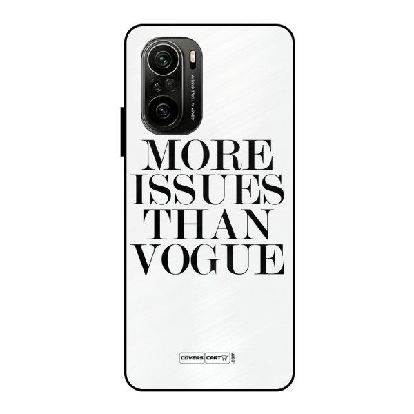 More Issues than Vogue (White) Metal Back Case for Mi 11X Pro