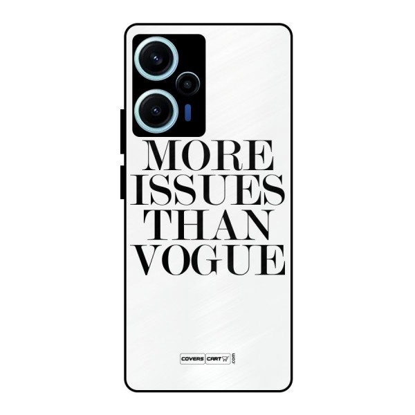 More Issues than Vogue (White) Metal Back Case for Poco F5