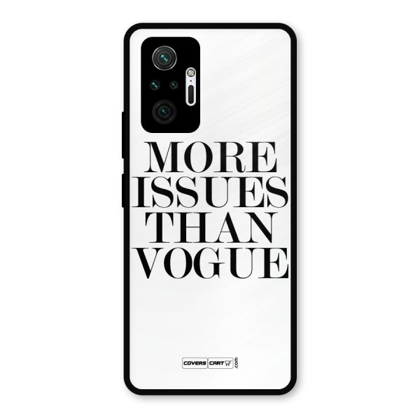 More Issues than Vogue (White) Metal Back Case for Redmi Note 10 Pro Max
