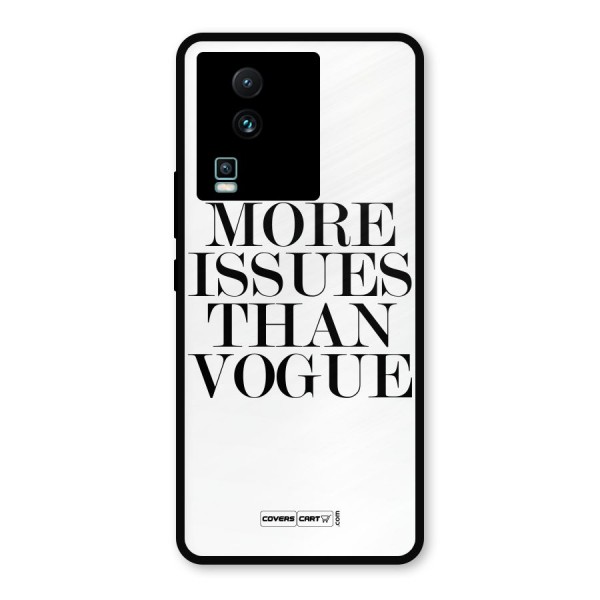 More Issues than Vogue (White) Metal Back Case for iQOO Neo 7 Pro