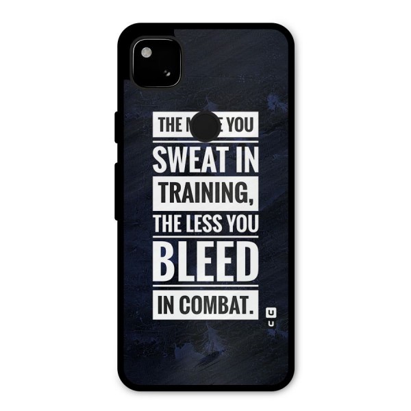 More You Sweat Less You Bleed Metal Back Case for Google Pixel 4a