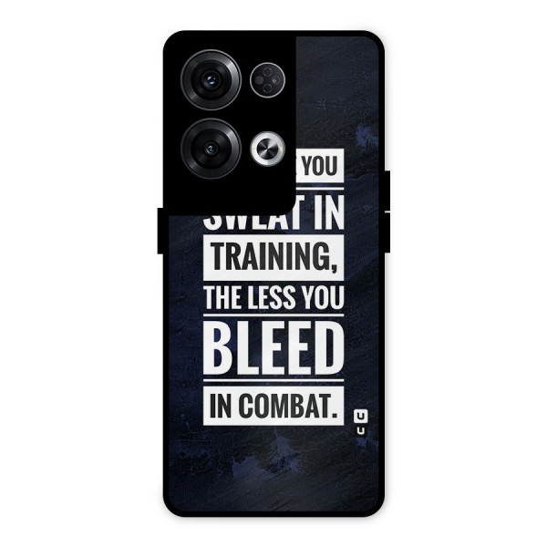 More You Sweat Less You Bleed Metal Back Case for Oppo Reno8 Pro 5G