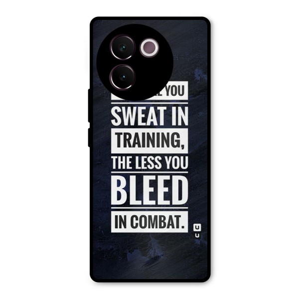 More You Sweat Less You Bleed Metal Back Case for Vivo V30e