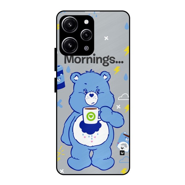 Morning Bear Glass Back Case for Redmi 12 4G
