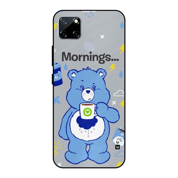 Morning Bear Metal Back Case for Realme Narzo 30A