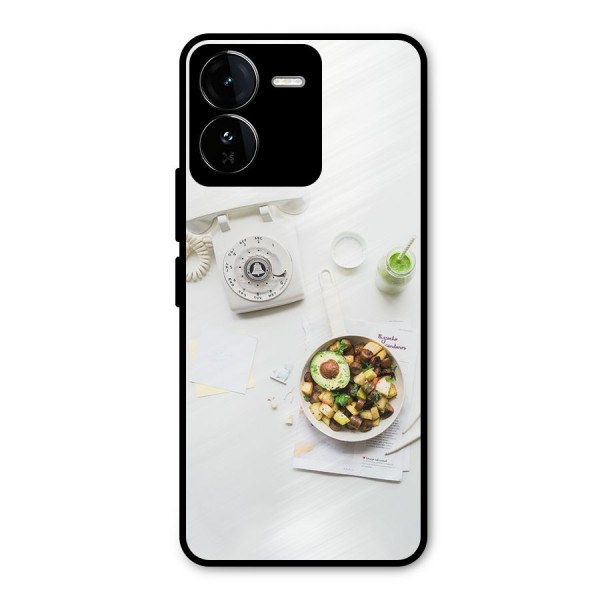 Morning Breakfast Metal Back Case for iQOO Z9