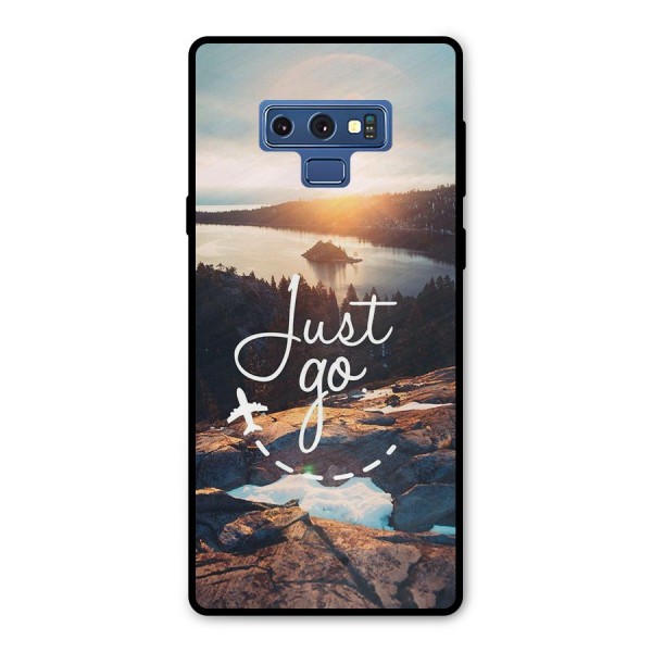 Morning Just Go Metal Back Case for Galaxy Note 9