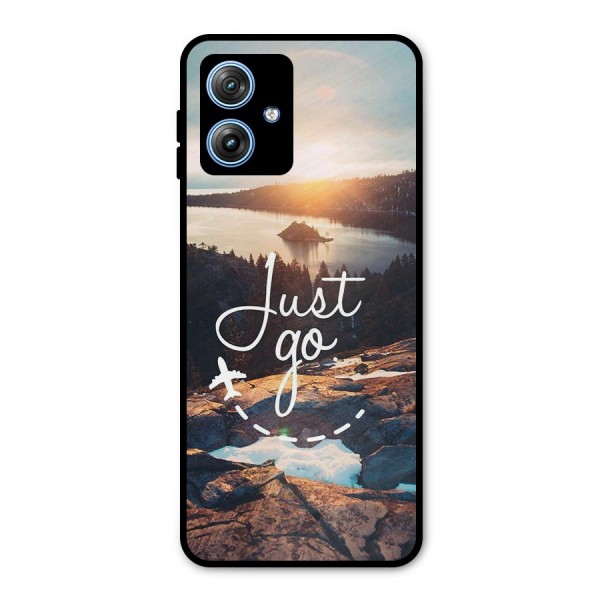 Morning Just Go Metal Back Case for Moto G54