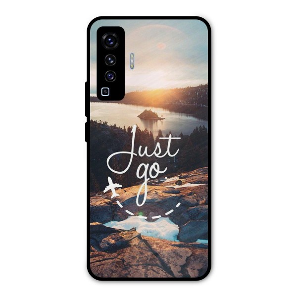 Morning Just Go Metal Back Case for Vivo X50