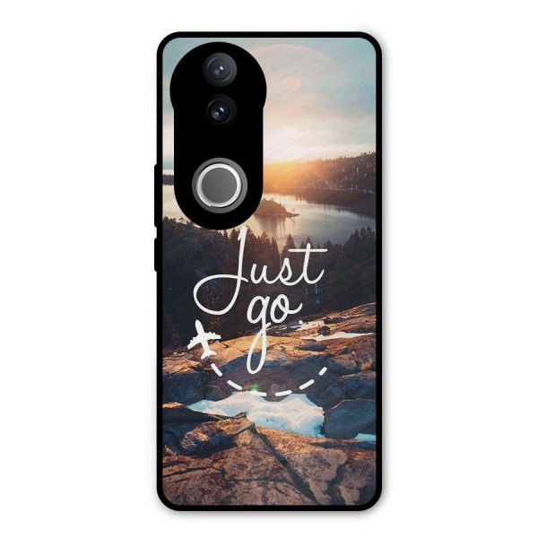 Morning Just Go Metal Back Case for iQOO Z10R