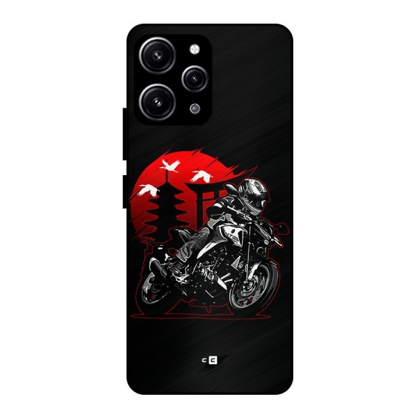 Moto Lean Glass Back Case for Redmi 12 4G