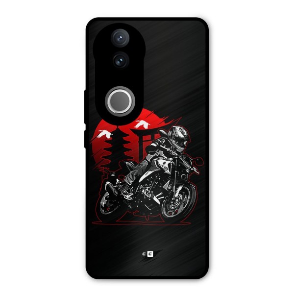 Moto Lean Metal Back Case for Vivo V50e