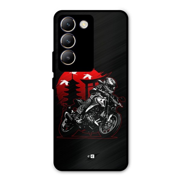 Moto Lean Metal Back Case for Vivo Y200e