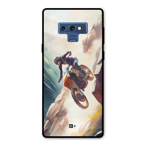 Mountain Biker Metal Back Case for Galaxy Note 9