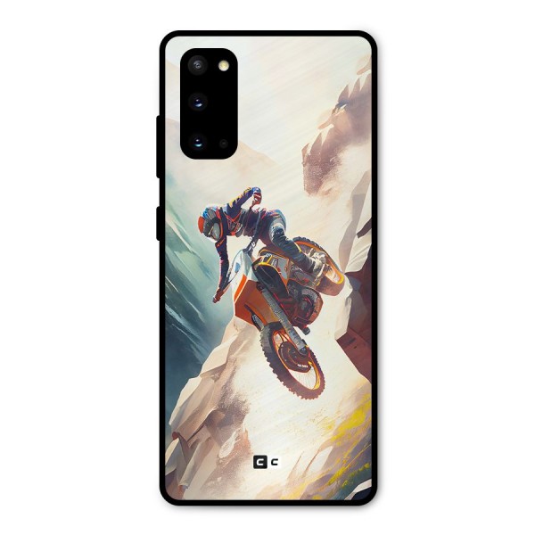 Mountain Biker Metal Back Case for Galaxy S20