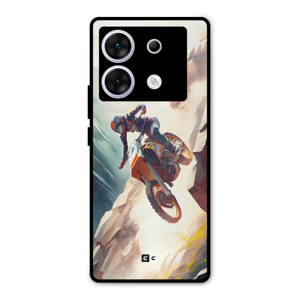 Mountain Biker Metal Back Case for Infinix Zero 30 5G