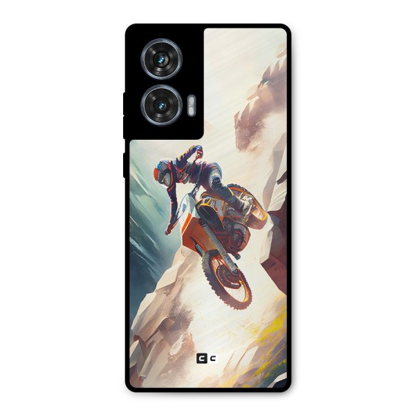 Mountain Biker Metal Back Case for Motorola G96