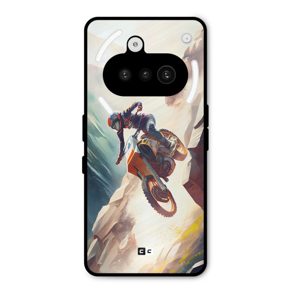 Mountain Biker Metal Back Case for Nothing Phone 3a
