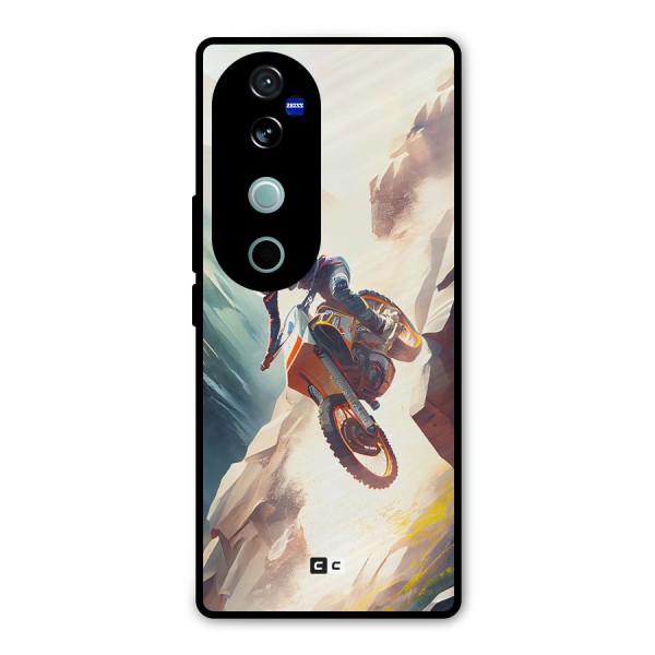Mountain Biker Metal Back Case for Vivo V40
